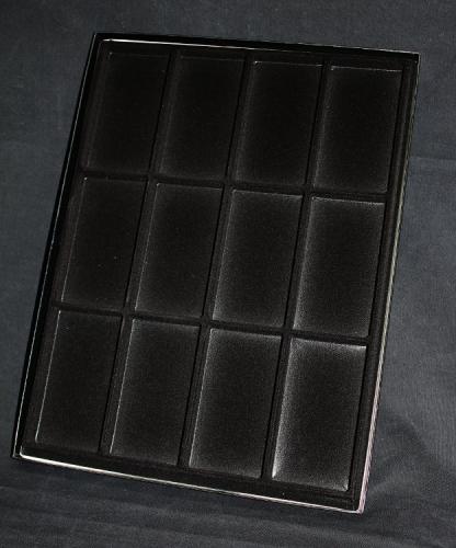 160FTC 12 (Black) Display Cases - présentoir pour médailles en noir - EN STOCK