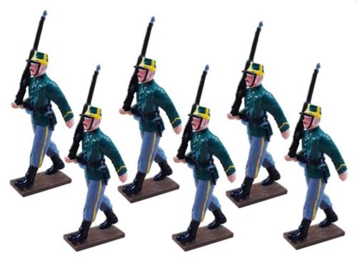 836 - 1st Belgian Carabiniers Regiment Marching - EN STOCK