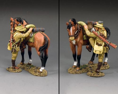 AL108 - ALH Trooper Mounting Up (brown Horse Version) 