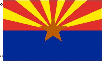 Arizona Flag - Drapeau de l'état américain de l'ARIZONA - EN STOCK