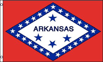 Arkansas Flag - Drapeau de l'état américain de l'ARKANSAS - EN STOCK