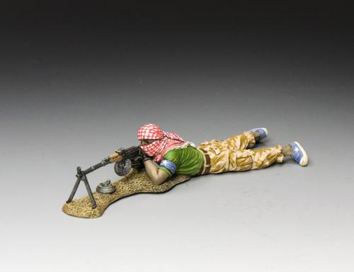 BHD025 - Mogadishu Militiaman Lying Firing his RPK Light Machine Gun - disponible début mai