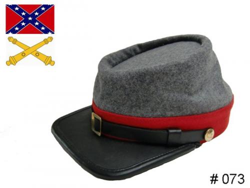 BT073 - Confederate Enlisted Kepi - Artillery (Version 1861) - EN STOCK (tailles M et L)