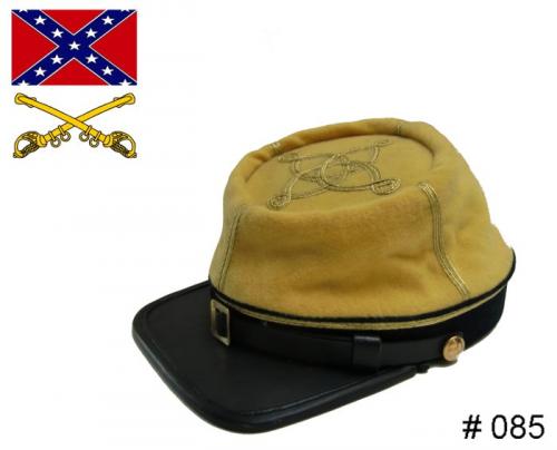 BT085 - Confederate Officers Kepi - Cavalry - EN STOCK (tailles M, L & XL)