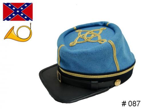 BT087 - Confederate Officers Kepi - Infantry - EN STOCK (tailles M, L & XL) 