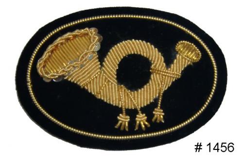 BT1456 - Infantry Officers Gold Embroidered Kepi Badge - EN STOCK