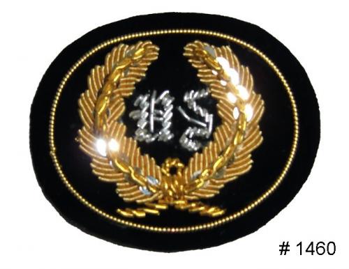 BT1460 - US Officers Gold and Silver Embroidered Kepi Badge - EN STOCK
