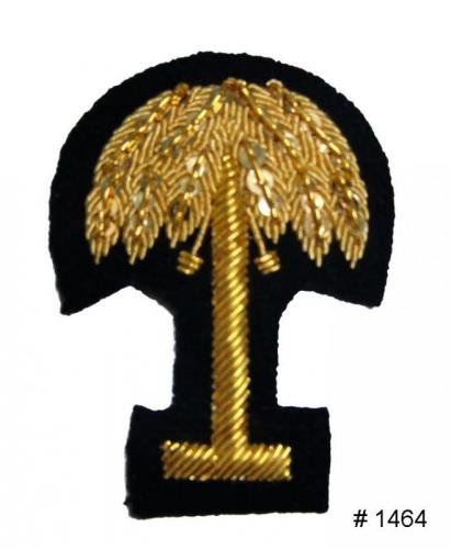 BT1464 - South Carolina Gold Embroidered Badge - EN STOCK