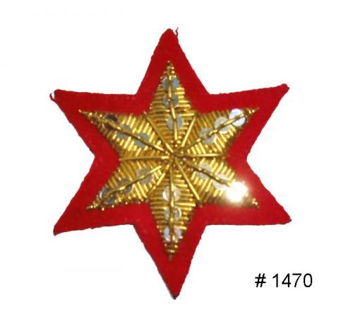 BT1470 - Confederate Senior Officers Saddle Blanket Star - EN STOCK