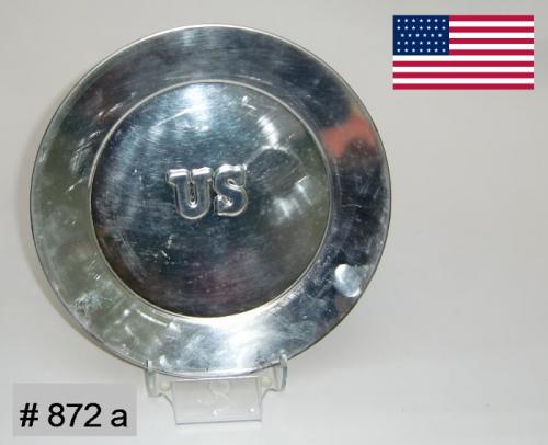 BT872a - Assiètte platte impression US - US Tin Plate - EN STOCK 