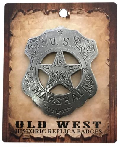 Badge - BGE-043 - US Marshall Shield  Star - Made in USA - EN STOCK
