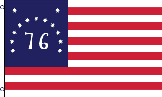 Bennington 76 - Le Bennington 76 est un des drapeaux les plus populaires de la Révolution Américaine évoquant la bataille de Bennington et the Spirit of 76 - EN STOCK