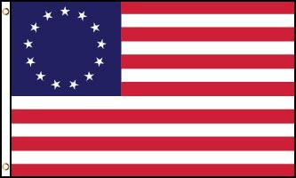 Betsy Ross - 13 Stars Flag - les 13 premiers états américains - 14 juin 1777 au 1er mai 1795 - EN STOCK