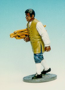 CC19 - Black slave carrying sticks 