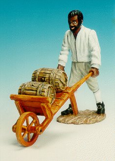 CC20 - Black slave with wheel barrow