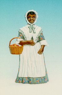 CC05 - Black maid, with basket
