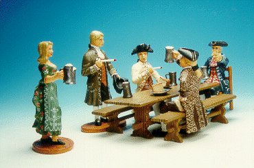 CC09 - Raleigh Tavern, four drinkers and bar maid