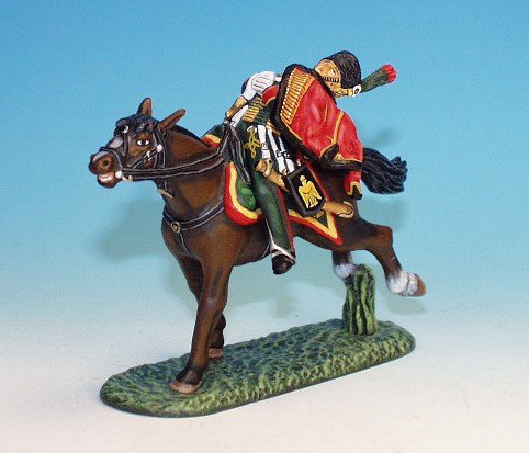 CDC13 - French Light Cavalry - Chasseurs à cheval - Active service, charging - Trooper falling from horse 
