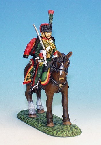 CDC1 - French Light Cavalry - Chasseurs à cheval - Escort Duty, on standing horses - Trooper sword at ready