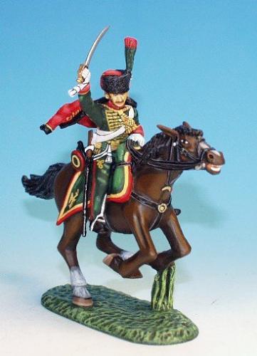 CDC7 - French Light Cavalry - Chasseurs à cheval - Active service, charging - Trooper cutting down to right