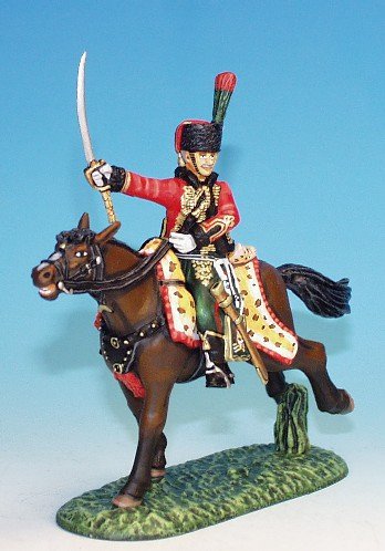 CDC9 - French Light Cavalry - Chasseurs à cheval - Active service, charging - Officer leading troops