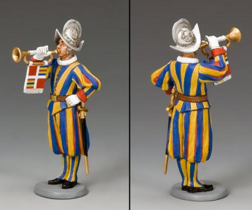 CE020 - Swiss Guardsman Musician with Trumpeter