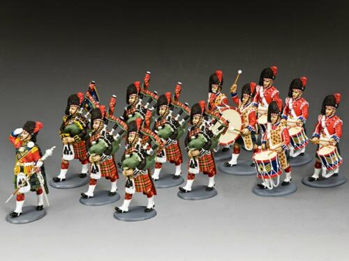 CE028 - The Black Watch Pipes drums (13 figurines)