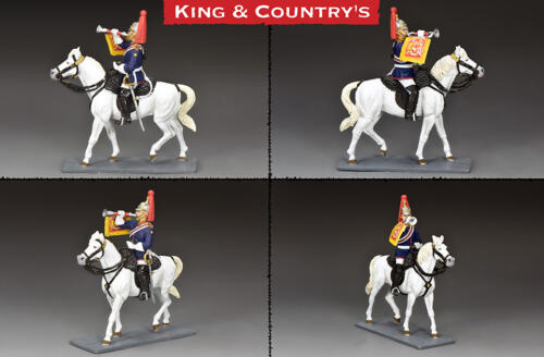 CE100 - Mounted Blues And Royals Trumpeter 