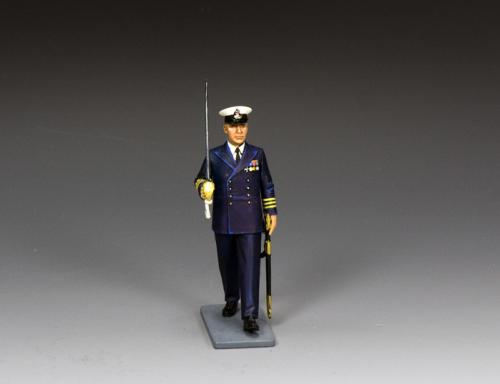 CE111 - Royal Navy Commander on parade with Sword