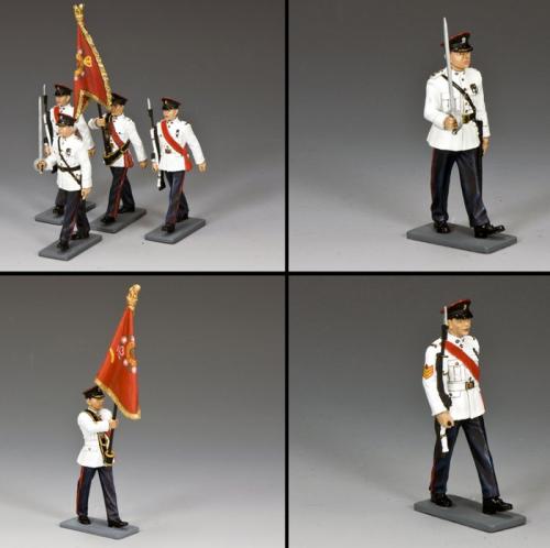 CHK-S01 - The Royal Hong Kong Regiment On Parade, The Guidon Party 