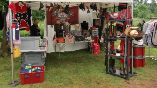 Chièvres 2016 - American Market - Stand Western Boots and Hats