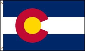 Colorado Flag - Drapeau de l'état américain du COLORADO - EN STOCK