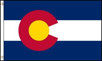 Colorado Flag - Drapeau de l'état américain du COLORADO - EN STOCK