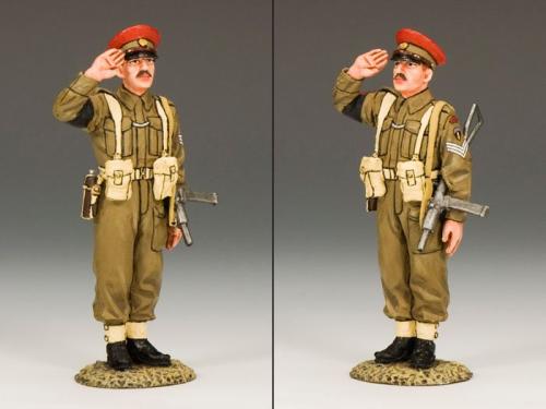 DD155 - Saluting British Military Policeman