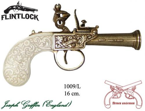 DENIX - Armes anciennes - 1009L - Flintlock pistol, made by Griffin, England 1798 - disponible sur commande