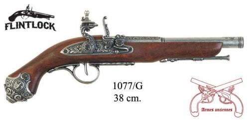 DENIX - Armes anciennes - 1077G - Flintlock pistol, 18th. Century - EN STOCK 