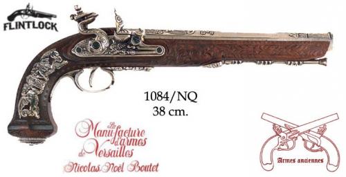 DENIX - Armes anciennes - 1084NQ - Flintlock dueling pistol manufactured by the craftsman master of Versailles, Boutet in 1810 - disponible sur commande