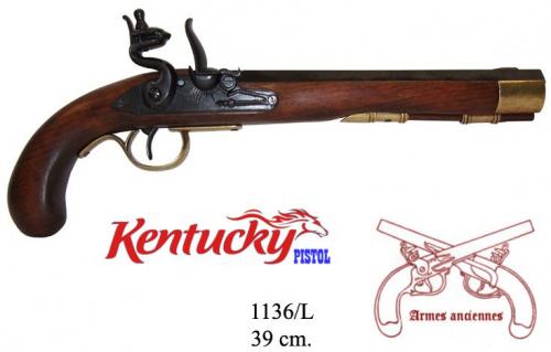 DENIX - Armes anciennes - 1136L - Kentucky pistol, USA 19th. C. - EN STOCK