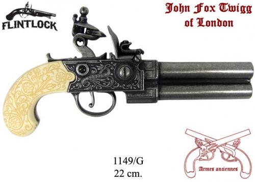 DENIX - Armes anciennes - 1149G - Flintlock pistol manufactured by Twigg, United Kingdom 18th. C - disponible sur commande