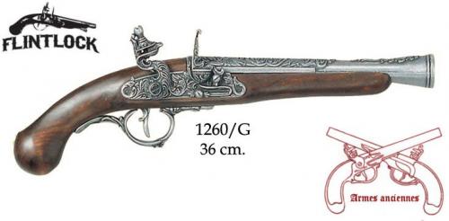 DENIX - Armes anciennes - 1260G - Flintlock pistol, Germany 18th C. - disponible sur commande