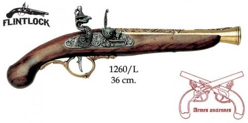 DENIX - Armes anciennes - 1260L - Flintlock pistol, Germany 18th C. - disponible sur commande