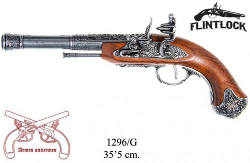 DENIX - Armes anciennes - 1296G - Flintlock pistol, India 18th. C. (left-handed) - disponible sur commande