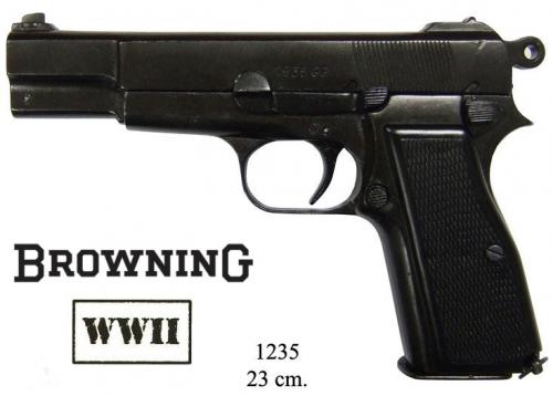 DENIX - WWII - 1235 - Belgium Browning HP or GP35 (1935) - EN STOCK