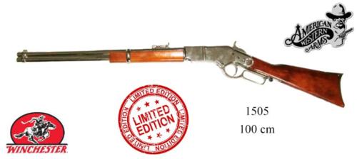 DENIX - carabine - 1505 - Winchester USA - TIRAGE LIMITE finition nickel et bois poli à la main - disponible sur commande