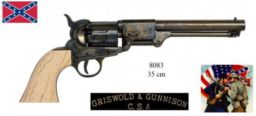 DENIX - revolver - 8083 - Confederate revolver Griswold and Gunnison - USA, 1861 - disponible sur commande
