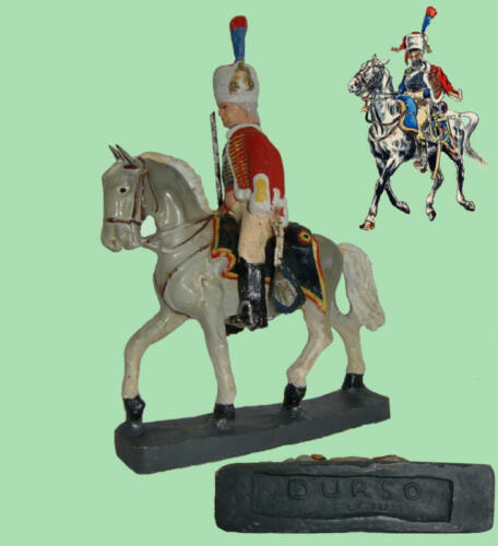 Durso - 9028 - Officier à cheval de la Garde Impériale française, Chasseur à cheval, 1804 - 1814