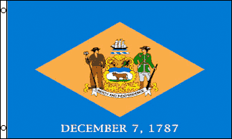 Delaware Flag - Drapeau de l'état américain du DELAWARE - EN STOCK