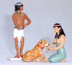 Egypte Prince and leopard - pas de stock