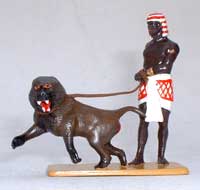 Egypte Soldier with Babouin - EN STOCK (peint)