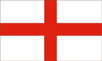 England Flag - Le drapeau d'Angleterre représente la croix de Saint Georges - EN STOCK